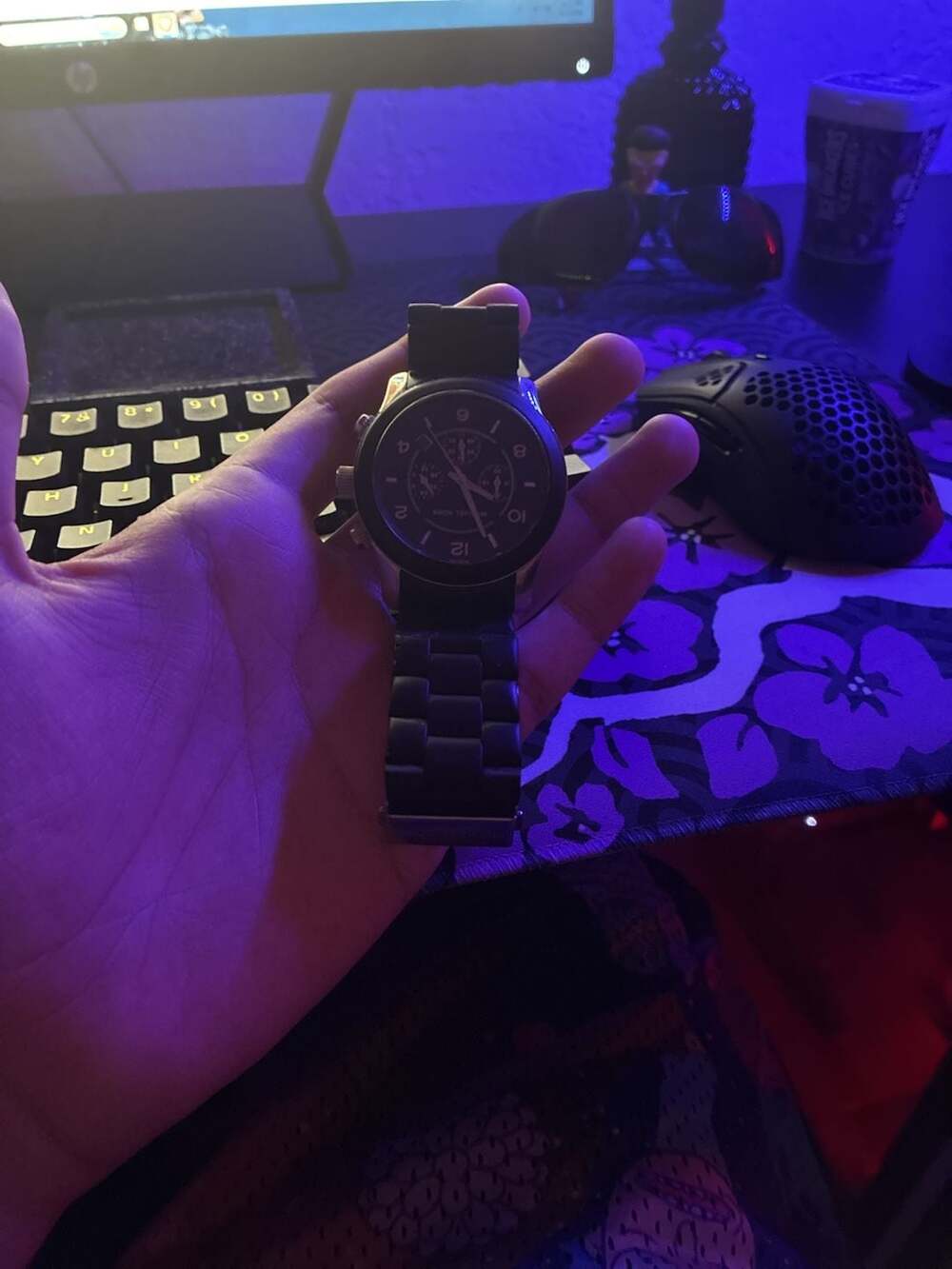 Michael Kors Runway Chronograph Black Dial Men's Watch MK8107